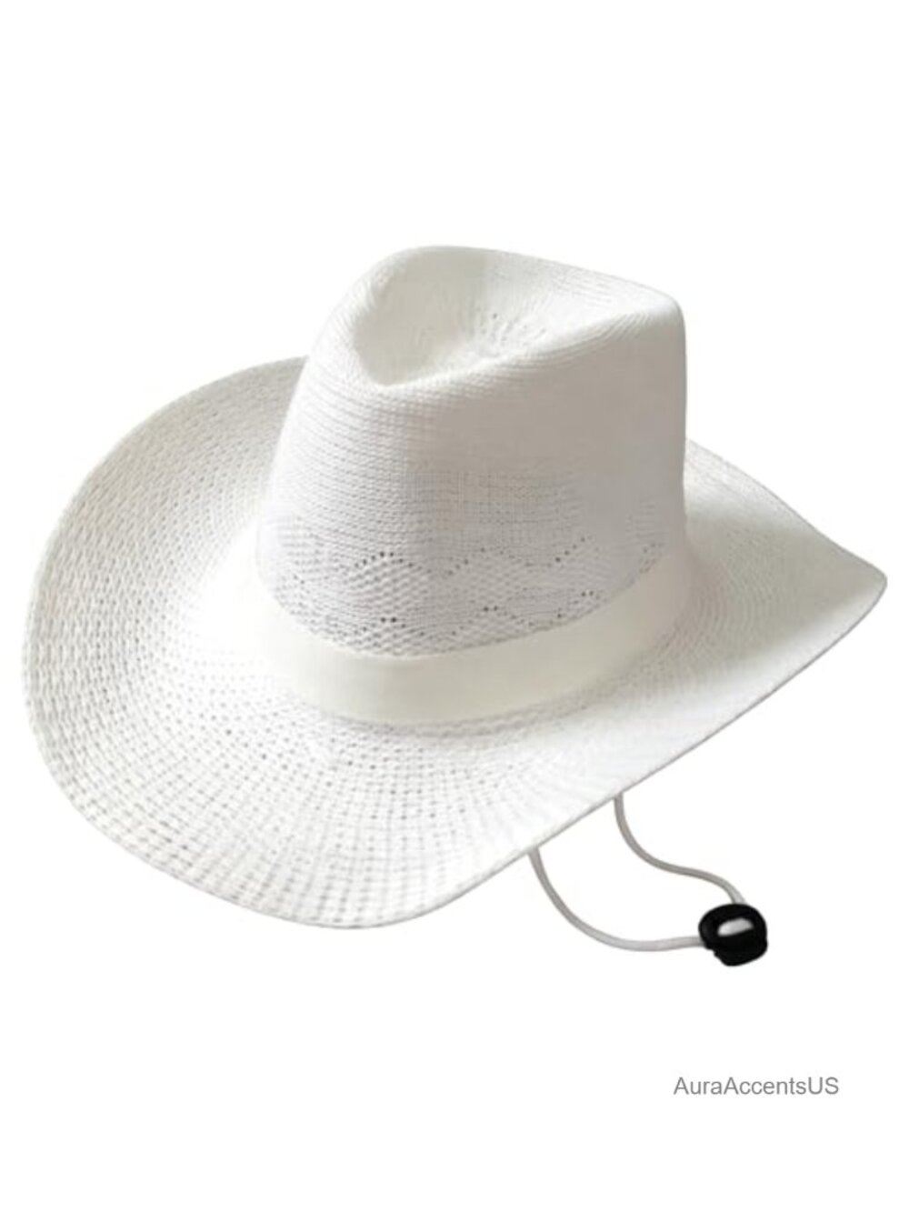 Wide Brim Cowboy Hat Foldable Woven Polyester Western Costume Accessory